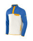 Men's NFL x Darius Rucker Collection by Powder Blue, Cream Los Angeles Chargers Micro Fleece Quarter-Snap Jacket