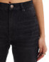 Pull&Bear high waisted mom jean in black