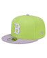 Фото #2 товара Men's Neon Green, Purple Boston Red Sox Spring Basic Two-Tone 9FIFTY Snapback Hat