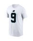 Фото #2 товара Men's Bryce Young White Carolina Panthers 2023 NFL Draft First Round Pick Player Name and Number T-shirt