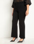 Фото #2 товара Plus Size Flare Leg Trouser