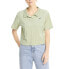 Фото #1 товара Puma Downtown Relaxed Toweling Short Sleeve Polo Shirt Womens Green Casual 53358