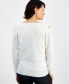 Фото #2 товара Petite Dolman-Sleeve Cutout-Detail Sweater, Created for Macy's