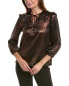 Nanette Nanette Lepore Metallic Top Women's