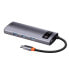 Фото #4 товара Аксессуар Baseus 5в1 многоразовый USB-C PD 100W HDMI 4K 3x USB 3.2 серый