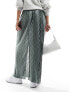 Y.A.S plisse column maxi skirt in grey