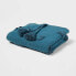 Фото #1 товара 60"x80" Global Tufted Throw Blanket with Tassels Teal - Threshold