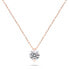 Sparkling bronze necklace with zircon NCL68R