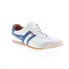 Фото #4 товара Gola Harrier 50 CMA001 Mens White Leather Lace Up Lifestyle Sneakers Shoes