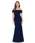 Фото #1 товара Petite Beaded Off-The-Shoulder Gown