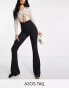 Фото #1 товара ASOS DESIGN Tall kick flare trouser in black