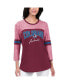 ფოტო #1 პროდუქტის Women's Burgundy Colorado Avalanche Play The Game 3, 4-Sleeve T-shirt