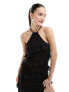 Фото #3 товара Pretty Lavish Katy ruffle midaxi dress in black