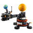 LEGO Earth And Luna Planet In Orbit Construction Game