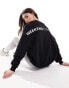 ASOS Weekend Collective oversized sweatshirt with large back logo in black 36 - фото #2