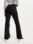 Фото #3 товара Mango flared jeans with split hem detail in black