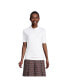 ფოტო #4 პროდუქტის Women's School Uniform Short Sleeve Banded Bottom Polo Shirt