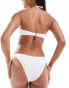 Miss Selfridge tie detail v front bikini bottom in cream