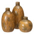 Vase Ceramic 17 x 17 x 35 cm Mustard
