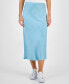 ფოტო #1 პროდუქტის Women's Pull-On Midi Slip Skirt