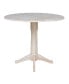 Фото #3 товара 42" Round Dual Drop Leaf Pedestal Table