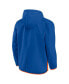 Фото #2 товара Men's Royal, Orange New York Islanders Backhand Shooter Defender Anorak Raglan Hoodie Quarter-Zip Jacket