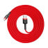 Фото #8 товара Wytrzymały nylonowy kabel przewód USB - USB-C QC3 3m - czerwony