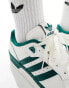 adidas Originals Rivalry low trainers in white and green