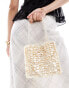 Фото #3 товара Mango pearl square mini bag in white