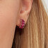 Fancy Passion Ruby FPR09 silver single earring