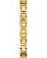 ფოტო #4 პროდუქტის Women's Gold-Tone Stainless Steel Semi-Bangle Bracelet Watch 30mm