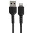 Фото #10 товара StarTech.com 12" (30cm) Durable Black USB-A to Lightning Cable - Heavy Duty Rugged Aramid Fiber USB Type A to Lightning Charger/Sync Power Cord - Apple MFi Certified iPad/iPhone 12 - Black - USB A - Lightning - 0.3 m - Male - Male