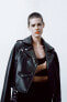 Фото #11 товара Куртка в байкерском стиле из искусственной кожи ZARA