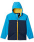 ფოტო #1 პროდუქტის Big Boys Rain-Zilla Fleece-Lined Full-Zip Hooded Rain Jacket