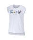 ფოტო #3 პროდუქტის Women's White Dallas Cowboys Greetings From Muscle T-shirt
