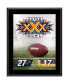 Фото #1 товара Dallas Cowboys vs. Pittsburgh Steelers Super Bowl XXX 10.5" x 13" Sublimated Plaque