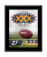 Dallas Cowboys vs. Pittsburgh Steelers Super Bowl XXX 10.5" x 13" Sublimated Plaque