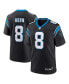 Фото #1 товара Men's Jaycee Horn Black Carolina Panthers Game Jersey