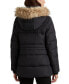 Фото #2 товара Women's Faux-Fur-Trim Hooded Puffer Coat, Created for Macy's