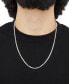 ფოტო #3 პროდუქტის Wheat Link 24" Chain Necklace (2-1/2mm) in 18k Gold-Plated Sterling Silver or Sterling Silver