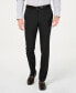 Фото #1 товара Men's Gabardine Skinny/Extra-Slim Fit Performance Stretch Flat-Front Dress Pants