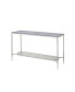 Фото #2 товара Adelrik Sofa Table in Glass & Chrome Finish