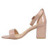 Фото #3 товара CL by Laundry Jordyn Quilted Block Heels Womens Beige Dress Sandals IJVC1QPCS-7