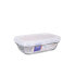 Фото #1 товара Прямоугольная коробочка для завтрака с крышкой Duralex Freshbox 400 ml Прозрачный Прямоугольный