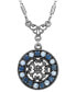 ფოტო #2 პროდუქტის Crystal Round Pendant Necklace