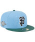 ფოტო #2 პროდუქტის Men's Sky Blue, Cilantro San Francisco Giants 2002 World Series 59FIFTY Fitted Hat