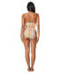 ფოტო #5 პროდუქტის Women's Cutout Belted Plunging One Piece Swimsuit