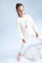 Фото #2 товара Детское пижама из плюша 2-шт Defacto для девочек