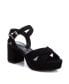 Фото #2 товара Women's Suede Heeled Platform Sandals By