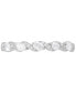 Фото #3 товара Diamond Oval & Round Twist Band (1/3 ct. t.w.) in 14k White Gold